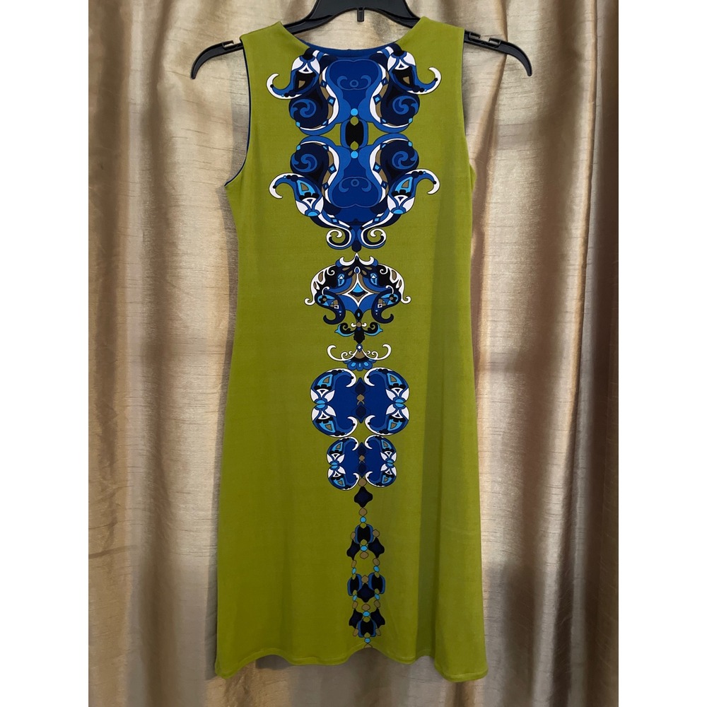 evovorro women dress blue green sleeveless size M